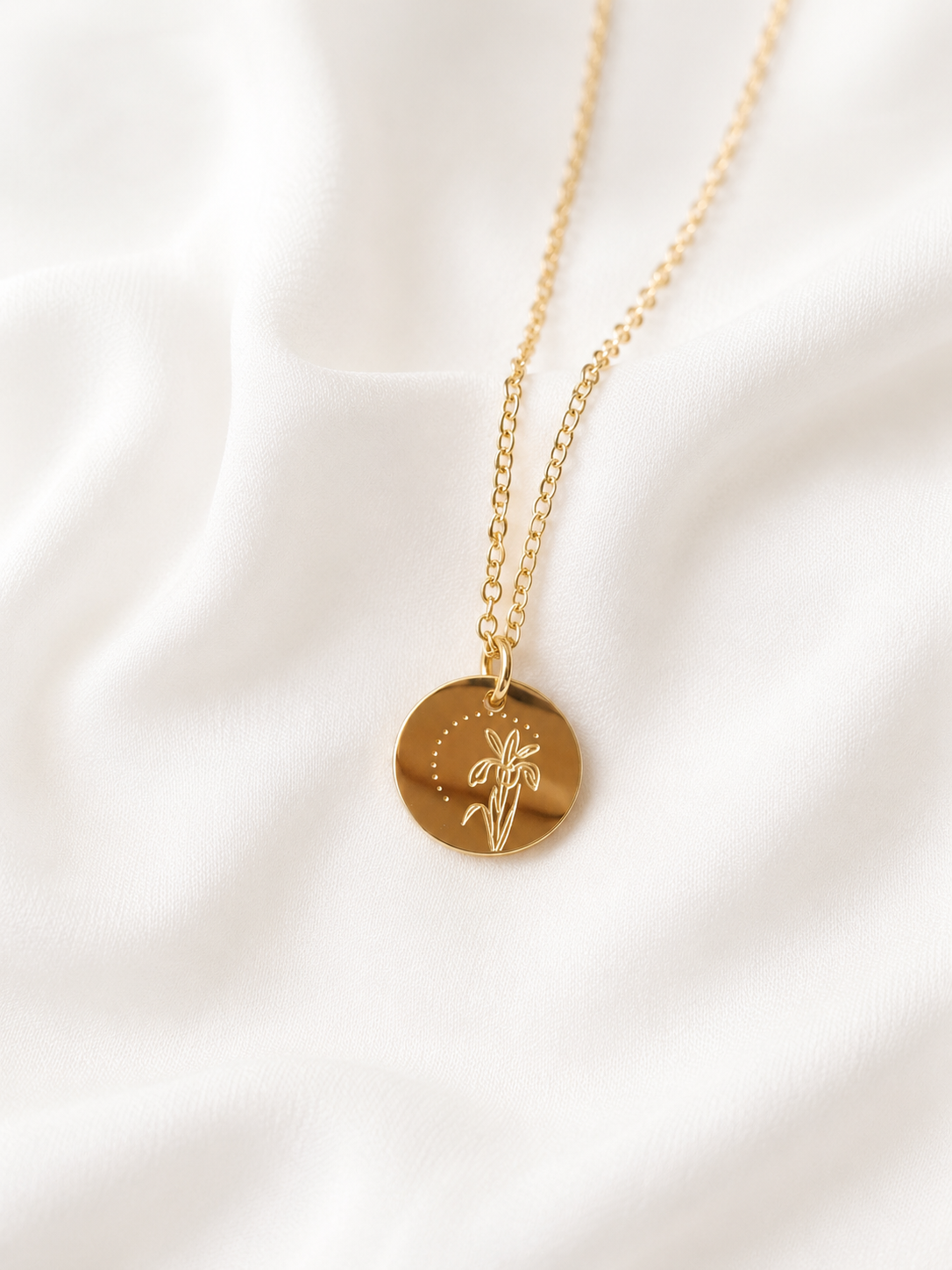 Lunaria Birth Flower Necklaces