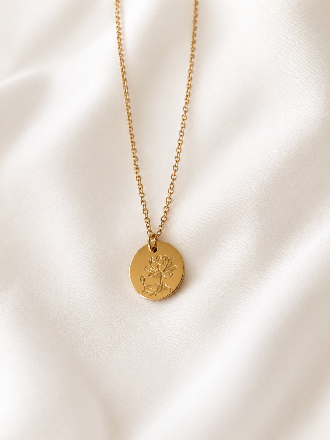 Lunaria Birth Flower Necklaces