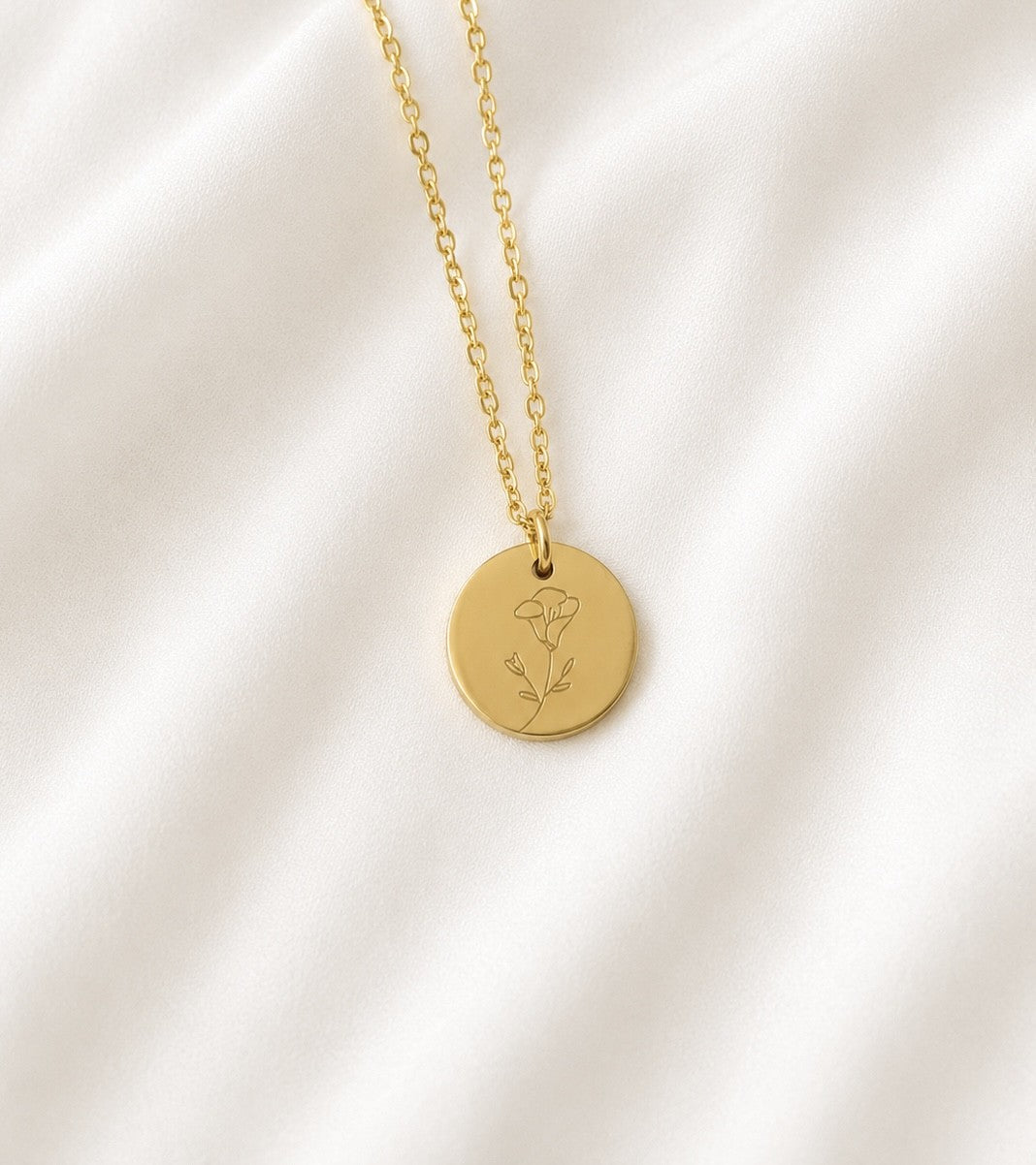 Lunaria Birth Flower Necklaces