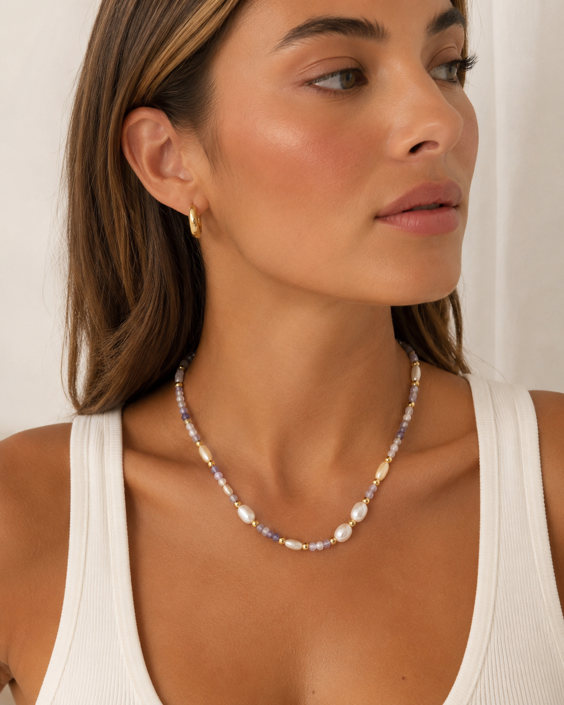 Luna Lilac Necklace