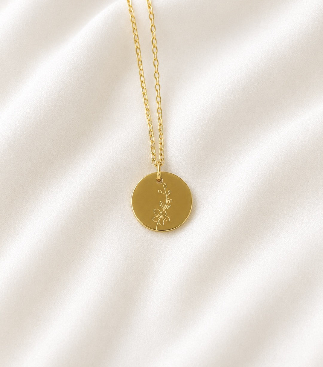 Lunaria Birth Flower Necklaces