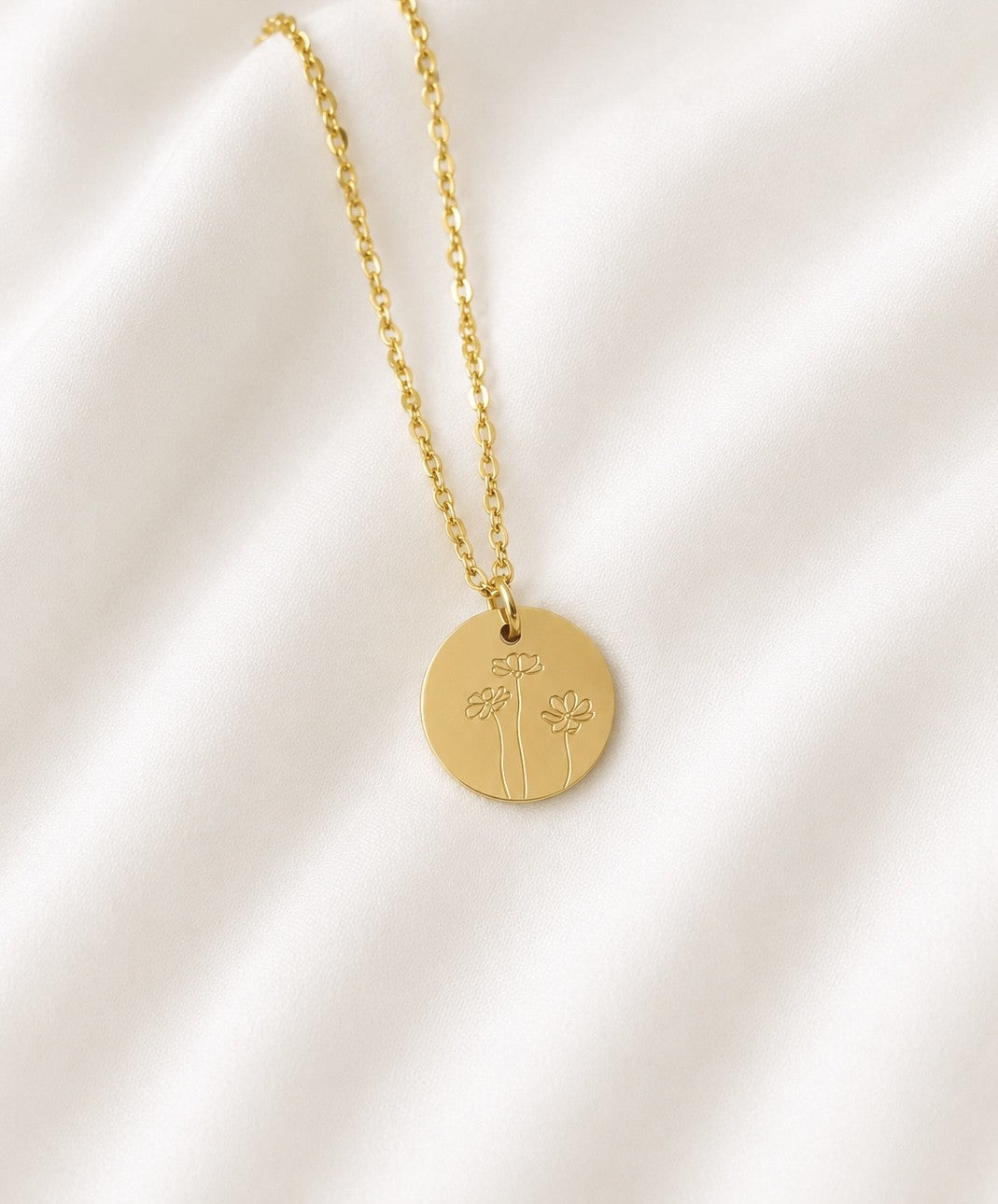 Lunaria Birth Flower Necklaces
